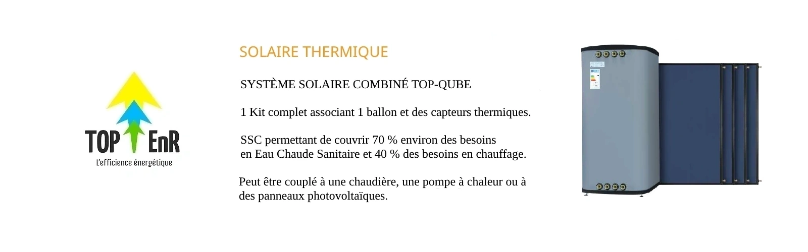 SLIDE GAMME TOP QUBE SYSTEME SOLAIRE COMBINE DE TOP ENR PAR CIMAJ TOULOUSE